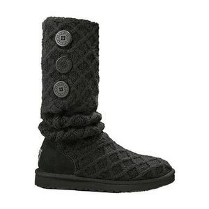 Ugg Knit Cardy Black Lattice